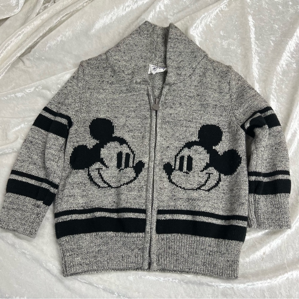 Gap by Disney Toddler Mickey Mouse Sweater Jacket zip up